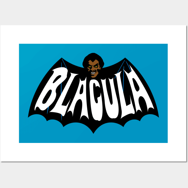 BLACULA - '66 Style parody Wall Art by KERZILLA